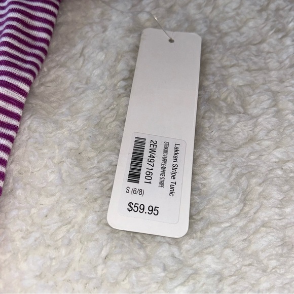 Soft Surroundings Lakkari Stripe Tunic Small NEW - Picture 3 of 5